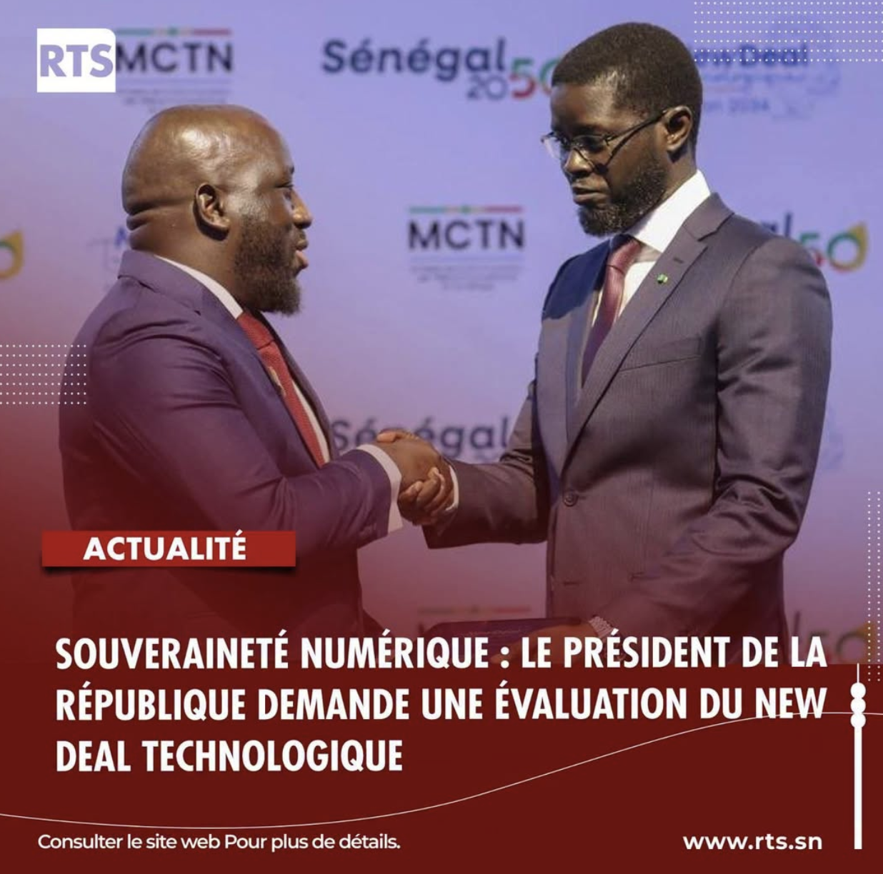 Le Président de la République a demandé une évaluation de l’état d’avancement des projets du New Deal