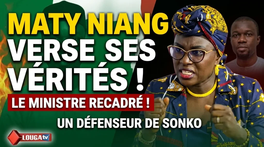 LOUGATV : Maty Niang solde ses comptes avec le ministre Abdou Ahad Ndiaye et érige un bouclier autour d&rsquo;Ousmane Sonko