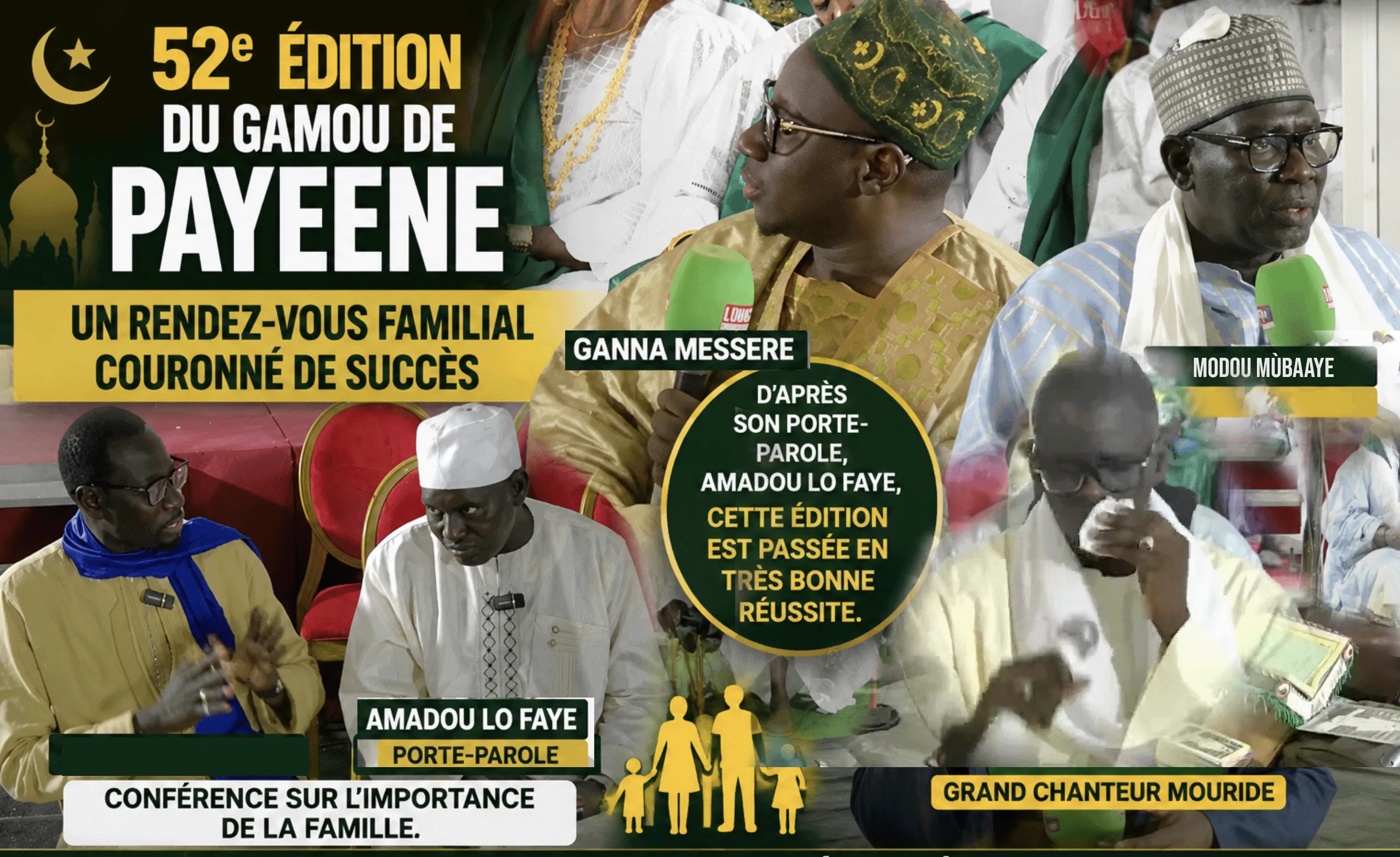 52ᵉ édition du Gamou de Payeene : une célébration familiale couronnée de succès