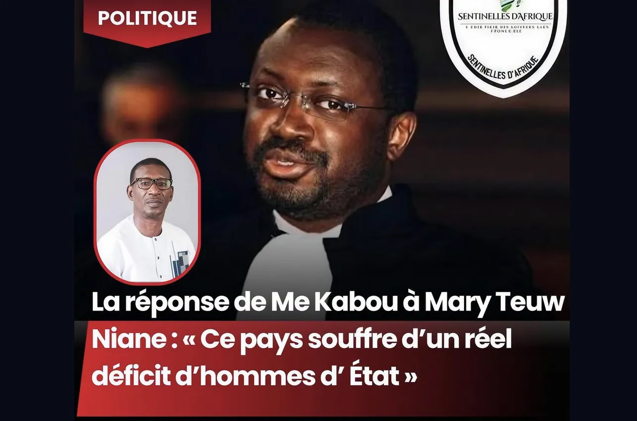 Mary Teuw Niane interpellé par Me Kabou : « Un réel déficit d’hommes d’État »