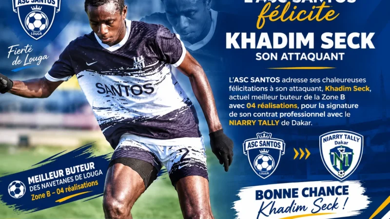 Le meilleur buteur des navetanes de Louga , Khadim Seck